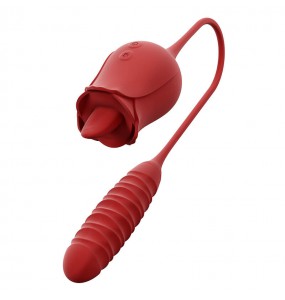MizzZee - Kiss Tongue Vibrator (Chargeable - Red)